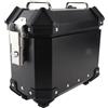 ACOGEDO Valigia Laterale per Moto 18 Litri, in Lega di ALLUMINIO, per Moto, con Chiusura di Sicurezza e Maniglia per Bagaglio, Nero, ALLUMINIO di Alta qualità e Questo Lato in (BLACK)