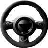 WQKRBMGU Coprivolante in alcantara cucito a mano compatibile con Mini Cooper/Cooper S One