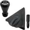 MKKHUYLBCM Per Peugeot 106 107 205 206 207 306 307 308 405 Cuffia Pomello Cambio A 5 Marce Copri Auto Copri Pomello Cambio(Black Set)