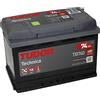 Tudor Batteria Tudor 74Ah 680A Technica polarità Destra - L278 x H190 x P185.