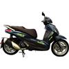 Generico Kit adesivi Compatibili con Piaggio Beverly 400 ABS ASR scooter decal grafica completa carene laterali scegli colore -KIT C- Cod. 2160 (029 Giallo Fluo)