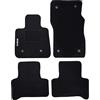 Lupex Shop Tappetini auto in moquette con logo per Stelvio con 6 clip di fissaggio
