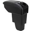 ZENVI Braccioli Compatible with Citroën C3 Braccioli 2009-2013 Console Centrale Organizer Immagazzinaggio Scatola Utilizzabile Per Autisti Supporto Gomito (Stile Fibra Carbonio)