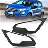Kdbcet FARO FANALE Per Ford Per Ecosport 2018 2019 2020-2021 Copertura Fendinebbia Anteriore Per Auto Fendinebbia Fari Cornice Decorativa Adesivo Stile Fari Anteriori(Leather texture,Destra)