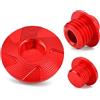 VOIV Tappo di riempimento dell'olio per motore del motociclo Coperchio del carter per Honda CRF150R CRF250R CRF450R CRF450X CRF 250R 450R 450X