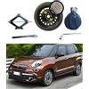 D'ANGELO 1988 Kit Ruotino di Scorta 16 compatibile con Fiat 500L con Cric, Chiave e Sacca 125/80R16