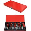 LARS360 Kit da 131 pezzi di riparazione filettatura, tasselli, trapano, elicoidali, motore auto M5 M6 M8 M10 M12, manicotto