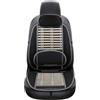 XVGUOYAN Coprisedili Auto Cuscino Estivo In Filo D'acciaio Monoblocco Per Auto In Bambù Con Supporto Lombare Traspirante Per Auto In Seta B3F9 Coprisedile Auto(Nero)