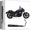 MOTOTOPGUN arrow 74512RB scarico completo omologato open rebel alluminio nero fondello carby compatibile con kawasaki vulcan s 650 2021 2022 mototopgun