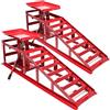 Wiltec 2x rampe di sollevamento con martinetto idraulico Max 2000 kg Altezza regolabile Rampa di carico