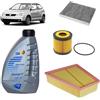 OP Kit tagliando 3 filtri + 3L olio Q8 5W30 per Volkswagen Polo 9N 1.2 benzina