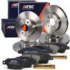 ATEC Germany Set freni incl. dischi freno anteriori Ø 257 mm ventilati + | Compatibile con: FIAT BRAVO II, STILO, STILO Multi Wagon