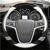 ZCera Copri Volante per Auto Per Opel Per Insignia Per Astra (J) Per Cascada Per Mokka 2008-2019 Coprivolante Per Auto In Fibra Di Carbonio E Pelle Copri Volante(Bianco)
