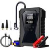 Renchey Avviatore Portatile per Auto | Caricabatterie di Emergenza 12V con Compressore per Pneumatici | Avviatore Ricaricabile Booster per Auto Moto