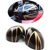 uvcany MINI R55-R61 Coperture per specchietti laterali per porta auto Mini Cooper One/S/JCW serie R R55 R56 R57 R58 R59 R60 R61(Union Jack oro, Per specchio pieghevole manuale)