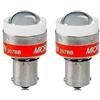 Generico 2 x Lampadina 12V LED Luce Retromarcia Cicalino Buzzer Segnale Acustico Bip P21W BA15S per Auto Furgone Camion Camper