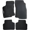 Rebeca Shop Tappetini auto in moquette con logo compatibili per Qashqai serie 2 J11 con 2 clip