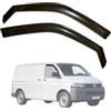 Modifycar - Set di 2 deflettori anteriori per finestrini auto, compatibili con VW T5 T6 | Transporter, Caravelle, Multivan | modelli dal 2003 al 2022 | 2 pezzi | Colore fumoso scuro