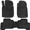J&J AUTOMOTIVE Tappetini Auto in Gomma su Misura per Suzuki Grand Vitara 3-Porte 2005-2015, Set da 4 Pezzi, Bordo Alto 4 cm, Antiscivolo, Inodore, Colore Nero