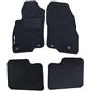 Rebeca Shop - Tappetini Auto In Moquette compatibili Per Mito Con 4 Clip Di Fissaggio/Nero con logo ricamato