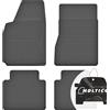 moto-MOLTICO Tappetini Auto in Gomma con un Bordo Set 4 Pezzi Tappetini per Auto Impermeabile Set di Tappeti Adatti per Toyota Hilux VI 1995-2005