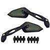 one by Camamoto specchietto retrovisore moto (cod77208996 kit Coppia Specchietti Wall Universali Omologati nero opaco sono compresi adattatori compatibile con moto/scooter/motard/enduro/cafe race)