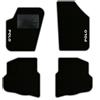 QUEMAR Tappetini Auto per Polo IV 2001-2009, Bordo Perla, 2 Ricami | 9N - 9N3 / Kit Tappeti Moquette e Gomma su Misura / Set 2 Anteriori + 2 Posteriori / Ricami e Colori Personalizzati