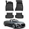 OMAC Tappetini in Gomma Compatibili con Audi A5 Coupe Cabrio 2016-2023 Premium TPE Tappetini Auto
