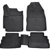 J&J AUTOMOTIVE Norm Liners Tappetini Auto su Misura per Hyundai Kona 2017-2023 Con subwoofer, Set da 4 Pezzi, 3D in Gomma TPE, Antiscivolo, Inodore, Colore Nero