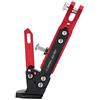 Kuuleyn Cavalletto Regolabile per Moto, Supporto Universale per Supporto Laterale Regolabile Adatto per 155125(Rosso)