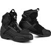 SHIMA EDGE Vented, Scarpe da Motociclista per Uomo - Traspirante, Scarpe da Equitazione Stradale Rinforzate con Sistema di Chiusura ATOP (Nero, 42)
