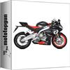 MOTOTOPGUN mivv scarico completo omologato catalizzato delta race nero coppa carbonio compatibile con aprilia rs 660 2020 2021 2022 mototopgun