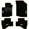 QUEMAR Tappetini Auto per Peugeot 107 2005-2014, Bordo Beige, 4 Ricami | Kit Tappeti Moquette e Gomma su Misura / Set 2 Anteriori + 2 Posteriori / Ricami e Colori Personalizzati / Antiscivolo