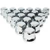 MGF 60 pezzi 33 mm in plastica cromata per dadi di ruota copribulloni per camion e rimorchi