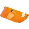 Okiyakusama Casco Visor Picco Sostituire La Parte Sun Protector per 3/4 Caschi, Orange Trasparente