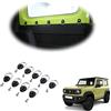 GQDGCU Gancio per bagagliaio auto, fibbia ad anello a D per Suzuki Jimny 2019-2024, per il fissaggio di borse bagagli, 9PCS bagagli in rete, accessori interni auto