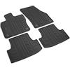 SEAT 575061500041 - Set di 4 tappetini in Gomma per Tutte Le Condizioni atmosferiche, Colore: Nero