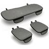 Auto Accessori Lupex Coprisedile Seduta 3 pezzi Universale Auto | Protezione Sedile 2 Anteriore e 1 Posteriore | Protector Comfort Automotive Cuscino Interni (Silk Ice Grigio)