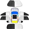 Mosklo Tendina Parasole Auto Per MG ZS Per Hybrid ZS 2024~2026 2025 Auto Lucernario Parasole Finestrini Laterali Parabrezza Parasole Protezione(All Car Windows)