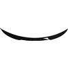 Akozon Spoiler per Baule Posteriore Universale per Auto 3 Pezzi, Alettone Nero Brillante 120 Cm A Basso Rumore Leggero Antiurto per Veicolo Tipo A (con Punti convessi) Coda (Tipo A (con