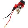 D DOLITY Auto 12V Presa di Corrente Tenda Alimentazione Con Luce Dia 2.8mm - Rosso
