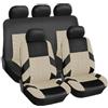 CTCYWLWAYZ Coprisedile auto Set Coprisedile Auto Universale Per Lancia Per Ypsilon(Set completo-Beige)