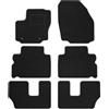 MOTOS Strike Tappetini auto Velours per auto destinato a Ford S-MAX I 2006-2015 7 passeggeri - Standard, Tessuto, Grigio tappetino auto - Provate un nuovo comfort di guida con un set di tappetini in v