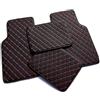 MAAIQTIND 4 PCS Tappetini, per Golf 7 GTI/GTD/TCR/R und R-Line 2012-2020 Moquette Impermeabile Antiscivolo Tappetino Auto Accessori,Black-Red