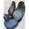 Susy Shop Coprisedili Auto Compatibili Per Smart Fortwo W450, W451 e W453, Coppia Di Fodere Anteriori In Tessuto Deluxe Gabardine (Grigio - Grigio)