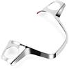 YFCTLM Rivestimento del Rivestimento del Volante ABS Chrome Trial Trim Cover Sticker Custodia per Ford Focus 3 MK3 2012-2014 / KUGA 2013-2015 Accessori Auto (Color Name : Chrome 1pcs)