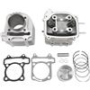 WOOSTAR 62.5mm Big Bore Completa Cilindro e Testata con Kit Pistone Sostituzione per 4 Tempi GY6 170cc 180cc 200cc 1P63QML Motore Cinese ATV Quad Go Kart Scooter