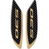labelbike - 2 Adesivi 3D Moto Tappi Specchietti Protezione e Decorazione in Resina compatibile con Scooter Yamaha Tmax 530 - Carbonio Oro