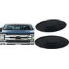 KUNIO 1 pezzo bandiera americana per griglia anteriore posteriore del portellone posteriore, adatto per Ford F150 F250 F350 Edge Ranger Explorer, badge con logo 17,5 cm, colore nero