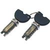 Generico KIT SERRATURE 2 CILINDRETTI + 2 CHIAVI CIF COMPATIBILE CON PIAGGIO ZIP SP 50 2001 2004